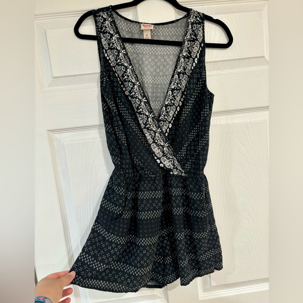 Black and White Romper